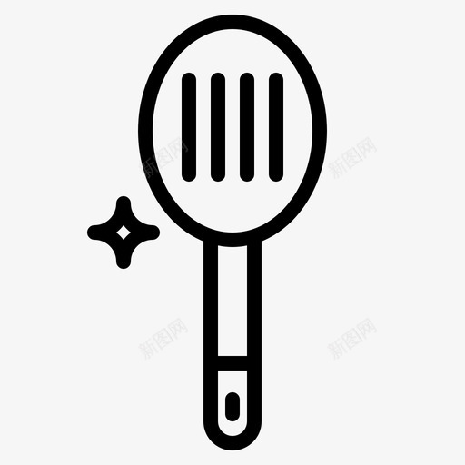 开槽勺厨房厨房工具图标svg_新图网 https://ixintu.com 厨房 厨房工具 开槽勺