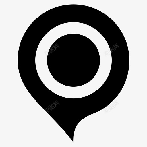 位置地图导航器图标svg_新图网 https://ixintu.com 位置 地图 导航器 点 针