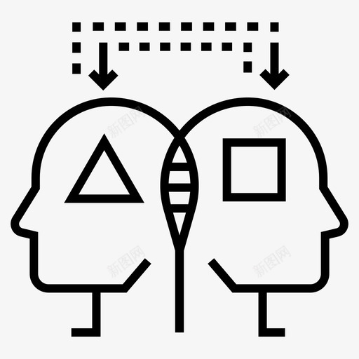 模拟思维大脑智力图标svg_新图网 https://ixintu.com 内容营销线索生成 大脑 思维 智力 模拟思维 过程
