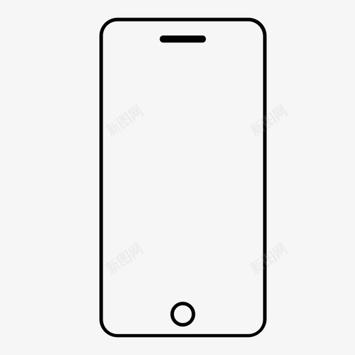 手机iphone科技图标svg_新图网 https://ixintu.com iphone 手机 科技