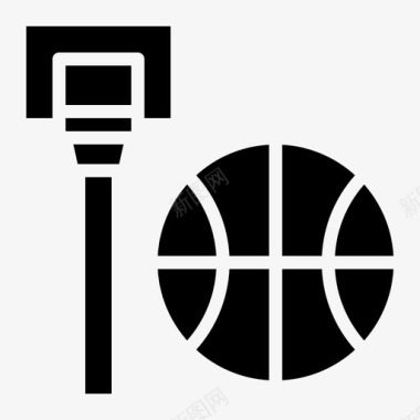 篮球篮球圈运动图标图标