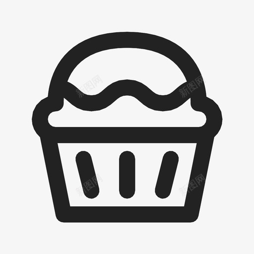 松饼烘焙面包房图标svg_新图网 https://ixintu.com 松饼 烘焙 纸杯蛋糕 蛋糕 面包房
