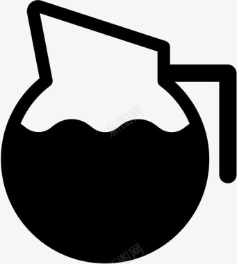 茶壶咖啡壶玻璃杯图标图标