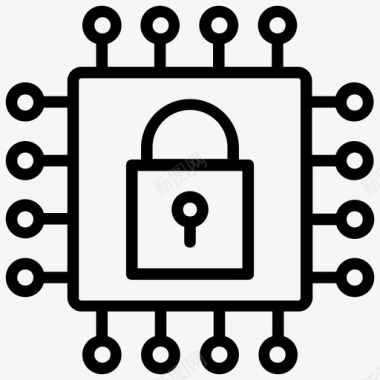 网络安全计算机安全it安全图标图标