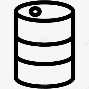 桶容器油桶图标图标