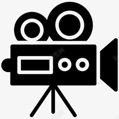 摄像机电影摄像机专业摄像机图标图标