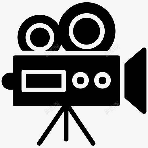 摄像机电影摄像机专业摄像机图标svg_新图网 https://ixintu.com 专业摄像机 录像机 摄像机 电影摄像机 视频制作符号图标