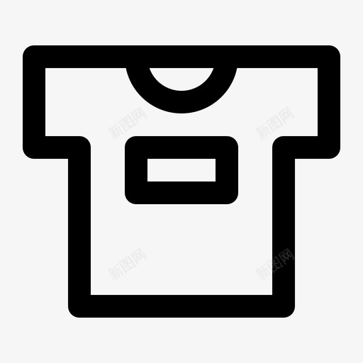 T恤服装时装图标svg_新图网 https://ixintu.com T恤 时装 服装 服装系列