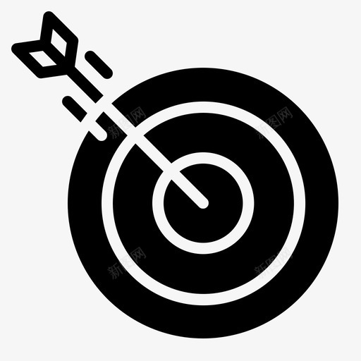 瞄准射箭射击图标svg_新图网 https://ixintu.com 实战 射击 射箭 瞄准