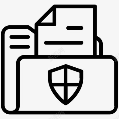 安全文件数据隐私数据保护图标图标