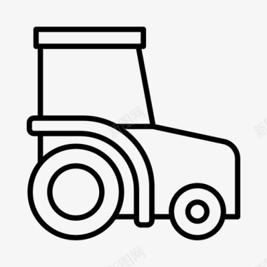拖拉机农业乡村图标图标