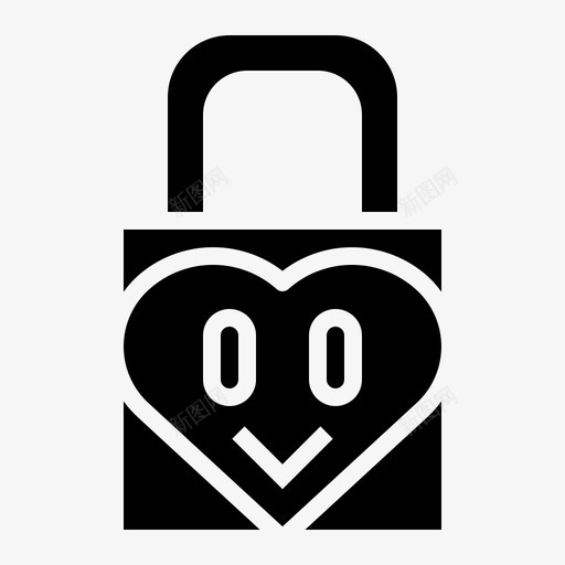 挂锁上锁安全图标svg_新图网 https://ixintu.com 上锁 安全 挂锁 爱的坚固
