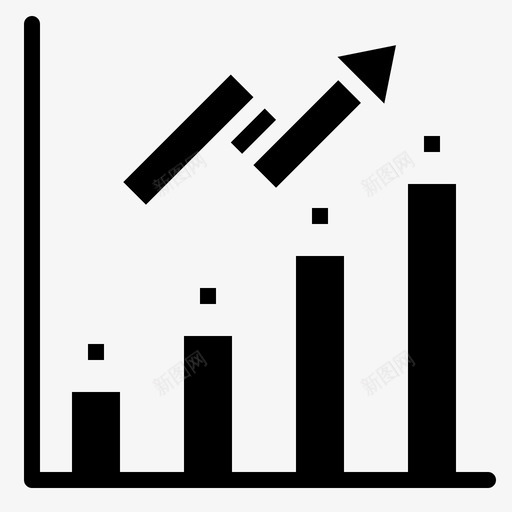 增长箭头图表图标svg_新图网 https://ixintu.com 图表 增长 成功业务 报告 箭头