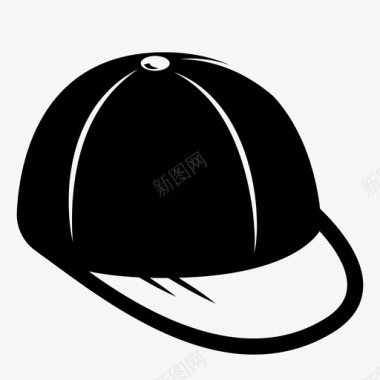 帽子棒球骑师图标图标