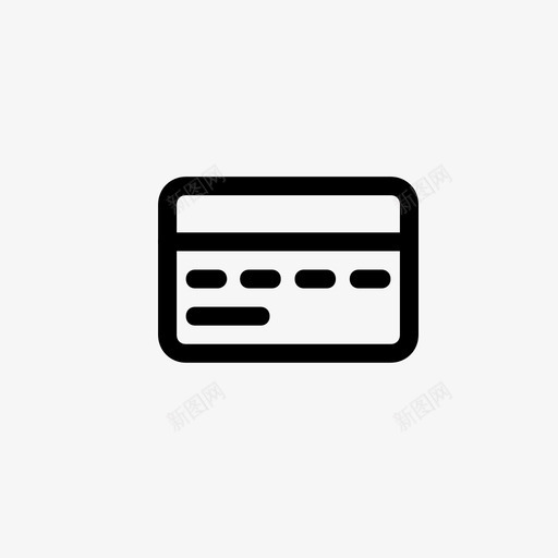 信用卡银行借记卡图标svg_新图网 https://ixintu.com 信用卡 借记卡 电子商务 贷款 银行