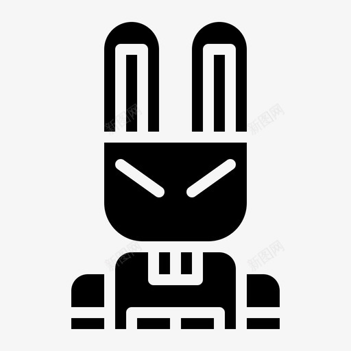 兔子复活节宠物图标svg_新图网 https://ixintu.com 兔子 复活节 宠物 宠物实心