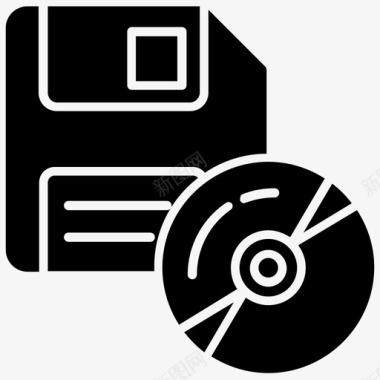 数据存储光盘计算机小工具图标图标