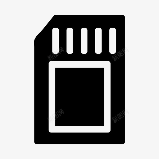 卡片电话硬件内存图标svg_新图网 https://ixintu.com microsd save 内存 卡片电话 硬件 科技电脑硬件