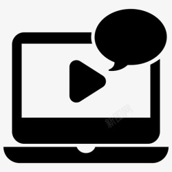 教程培训视频教程在线教育培训视频图标高清图片