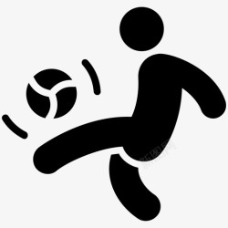 膝盖击打对方击打膝盖球类足球运动员图标高清图片