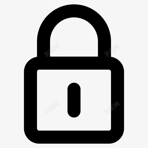 挂锁门锁安全图标svg_新图网 https://ixintu.com 安全 挂锁 用户界面粗体图标 门锁