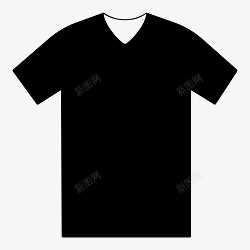 V领衬衫短袖图标svg_新图网 https://ixintu.com T恤 V领 时尚 短袖 衬衫