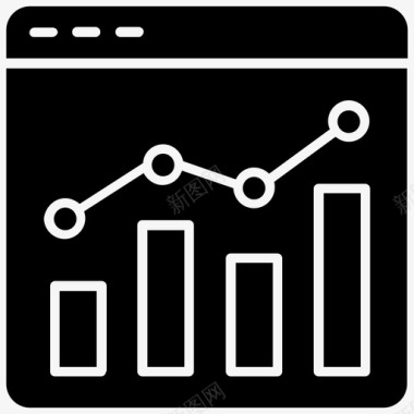 网站仪表板广告词网络分析图标图标