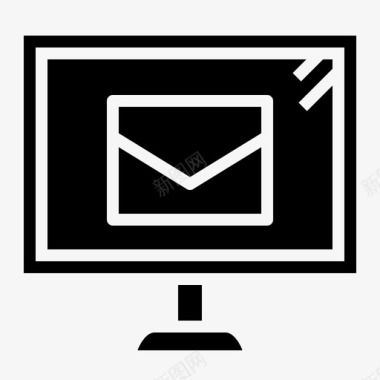 电子邮件通讯电脑图标图标