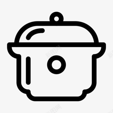 炊具锅食品和饮料图标图标