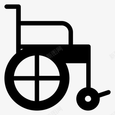 轮椅医疗受伤图标图标