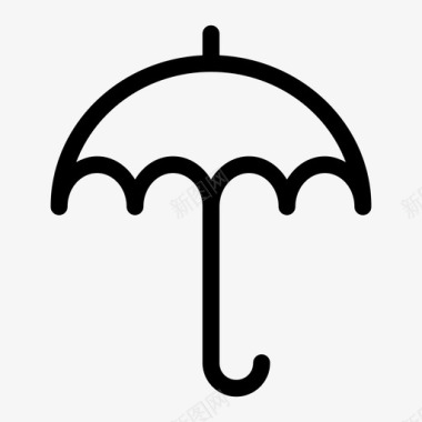 伞盖防护图标图标