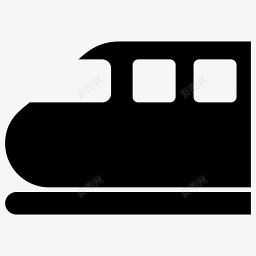 子弹头列车航空列车快速旅行图标svg_新图网 https://ixintu.com 子弹头列车 快速旅行 火车旅行 航空列车 运输字形图标 高速列车