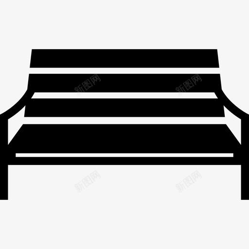 长椅建筑物我镇上的公共财产图标svg_新图网 https://ixintu.com 建筑物 我镇上的公共财产 长椅
