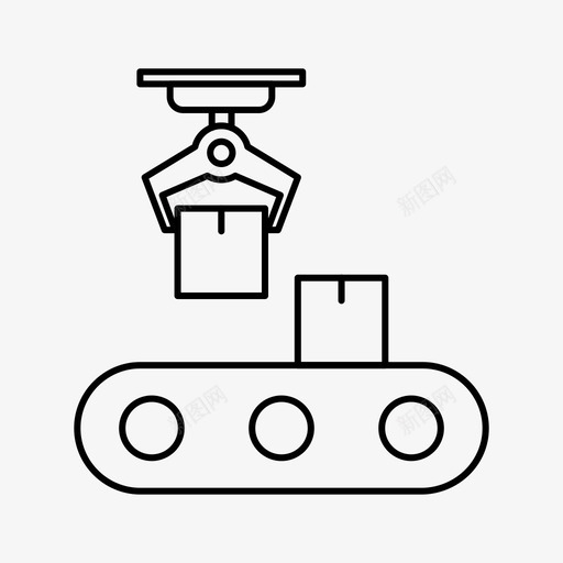 制造装配输送图标svg_新图网 https://ixintu.com 制造 工厂 生产线 装配 输送