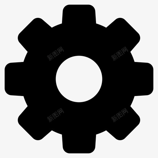 齿轮管理技术图标svg_新图网 https://ixintu.com 技术 用户界面符号图标 管理 齿轮