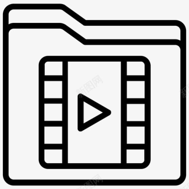 视频文件夹电影文件夹mp4文件图标图标