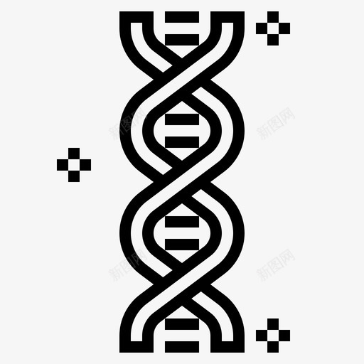 dna生物学遗传学图标svg_新图网 https://ixintu.com dna 医学 生物学 科学 遗传学