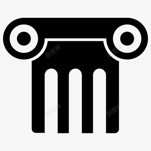 柱古柱希腊建筑图标svg_新图网 https://ixintu.com 古柱 希腊建筑 希腊柱 柱 网页设计字形图标 罗马柱
