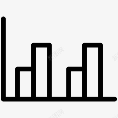 柱状图科学图标图标