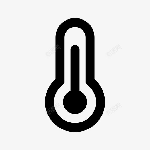 温度计炎热季节图标svg_新图网 https://ixintu.com 天气 季节 温度 温度计 炎热