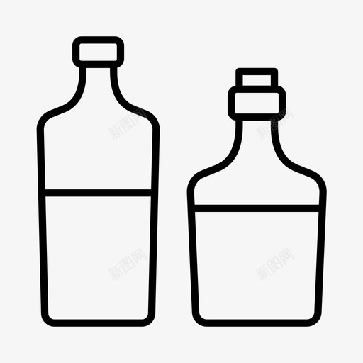 酒精瓶子调味品图标svg_新图网 https://ixintu.com 瓶子 调味品 酒精 饮料