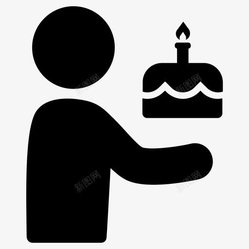 生日生日蛋糕庆祝图标svg_新图网 https://ixintu.com 人们给 庆祝 生日 生日快乐 生日蛋糕 聚会
