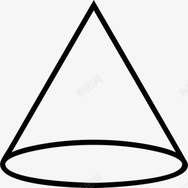 圆锥三维图标图标