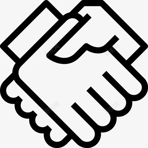 握手业务交易图标svg_新图网 https://ixintu.com 业务 交易 企业管理 合作伙伴 握手
