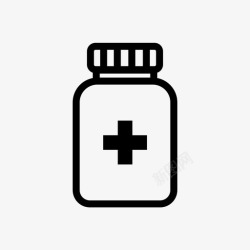 保健品标识药瓶药品药丸图标高清图片
