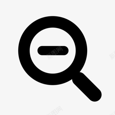 03 magnifying glass minus zoom out图标