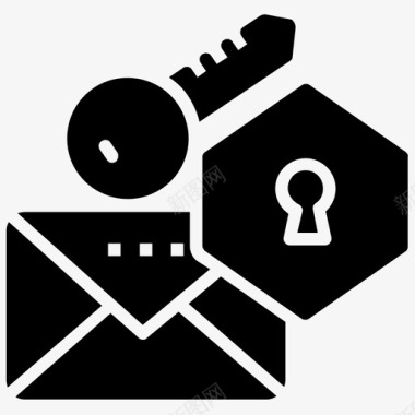 身份验证网络安全电子邮件帐户登录图标图标