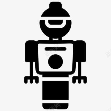 机器人人工智能机器人自动化图标图标