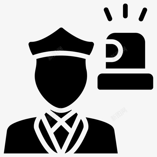 警官警察法律和司法雕文图标svg_新图网 https://ixintu.com 法律和司法雕文图标 警官 警察