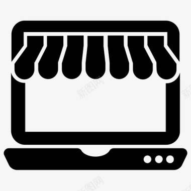 网上商店网上购买电子商务图标图标